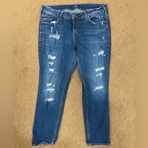 Silver woman jeans size 18